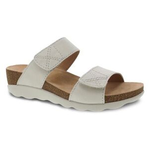 Dansko Maddy Slide Sandals - Ivory, size 42/11.5